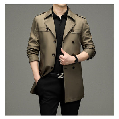 Doppelreihiger Trenchcoat für Herren