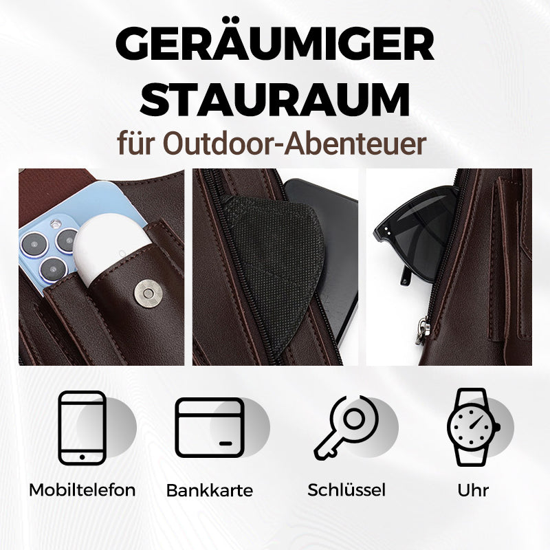 🔥Beliebter klassischer Stil🔥Anti-Diebstahl-Tasche im taktischen Stil für Herren mit doppeltem Schultergurt und mehreren Taschen