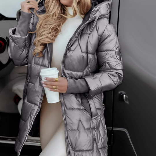 ❄️Adéntrese en la venta de descuentos de invierno❄️Abrigos de invierno cálidos con capucha y longitud media para mujer