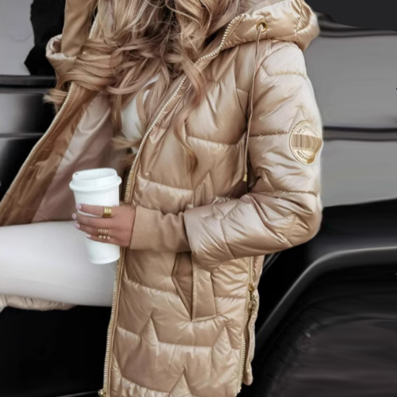 ❄️Adéntrese en la venta de descuentos de invierno❄️Abrigos de invierno cálidos con capucha y longitud media para mujer