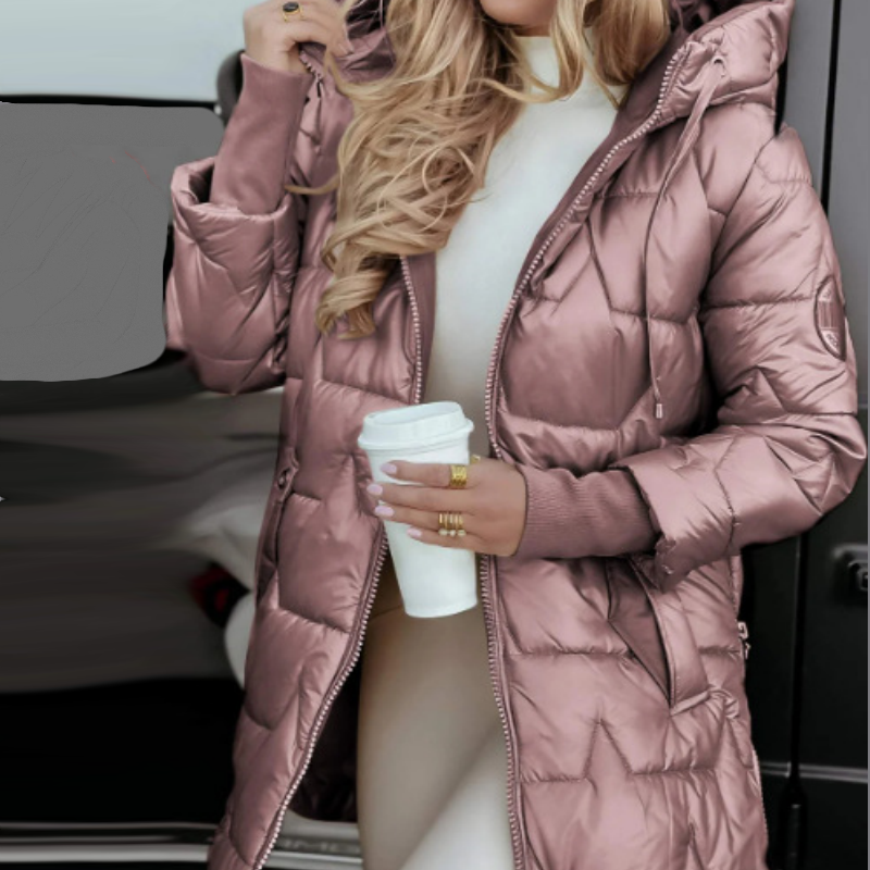 ❄️Adéntrese en la venta de descuentos de invierno❄️Abrigos de invierno cálidos con capucha y longitud media para mujer