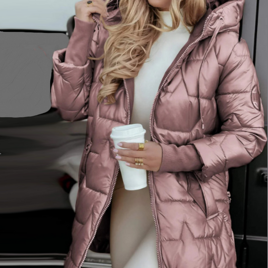 ❄️Adéntrese en la venta de descuentos de invierno❄️Abrigos de invierno cálidos con capucha y longitud media para mujer