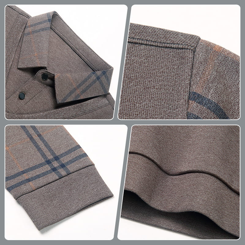 Long-sleeved layered top for men