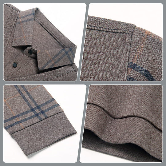 Long-sleeved layered top for men