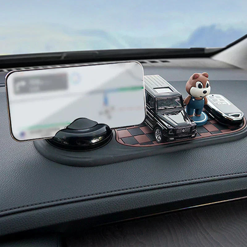 🚗📱 Flexibele autotelefoonhouder met antislipvoet – Veilig navigeren &amp;  Optimale grip voor elke rit! 🔥✨