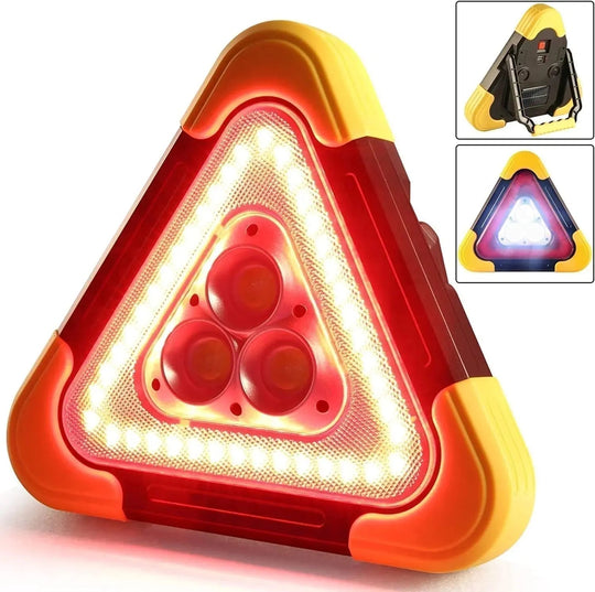 🚗Großes Sonderangebot – 50% Rabatt🆘3-IN-1 Dreieckige Solar-Notfall-Signalleuchte für den Straßenrand✨