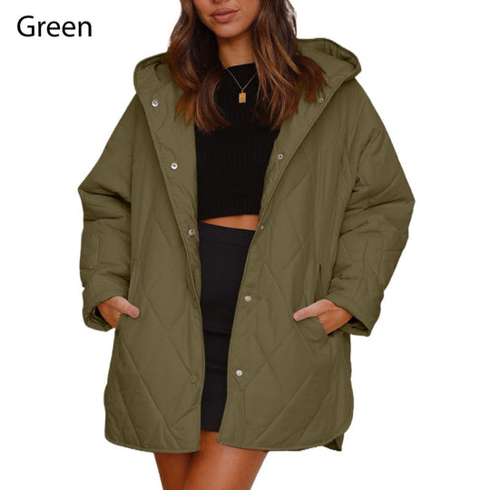 70% discount🔥 Trendy lightweight quilted jacket with hood for women in winter