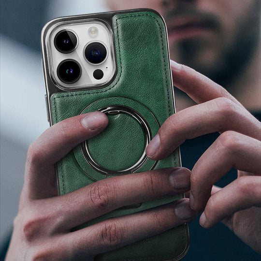Luxurious Cell Telep Worts hecha de cuero PU para la serie iPhone 11-15