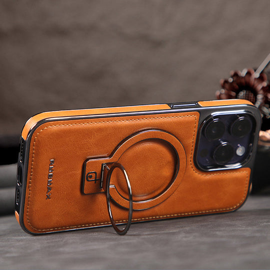 Luxurious Cell Telep Worts hecha de cuero PU para la serie iPhone 11-15