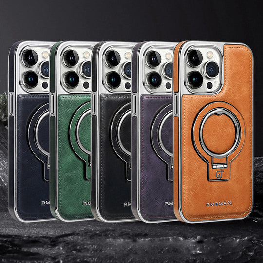 Luxurious Cell Telep Worts hecha de cuero PU para la serie iPhone 11-15