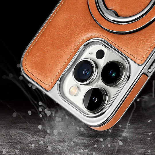 Luxurious Cell Telep Worts hecha de cuero PU para la serie iPhone 11-15