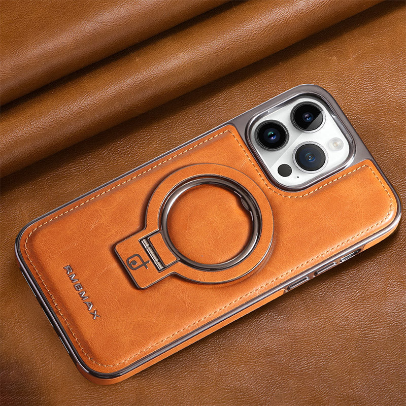 Luxurious Cell Telep Worts hecha de cuero PU para la serie iPhone 11-15