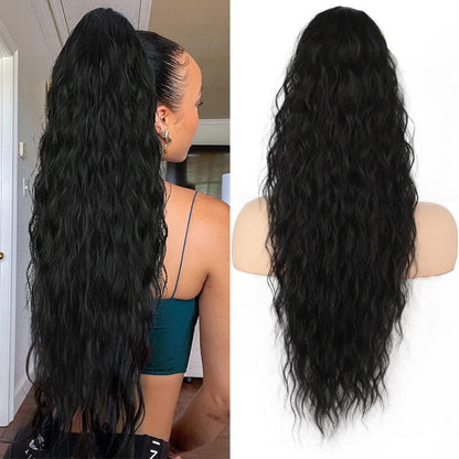 💥Hot Sale🍃Curly Wavy Curly Hair Extensions med Hestehale