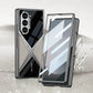 Cool Design Electropated PU Leather Spled Protective Shell med 9H Tempererat Screen Protector för Samsung Galaxy Z Fold6/5/4/3
