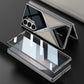 Cool Design Electropated PU Leather Spled Protective Shell med 9H Tempererat Screen Protector för Samsung Galaxy Z Fold6/5/4/3