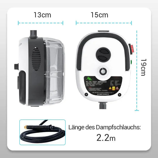 🚿 DAMPRENSER – 155 °C damp • Ingen skrubbing • Næringsmiddelsikker • Multifunksjonell • Ingen forvarmingstid
