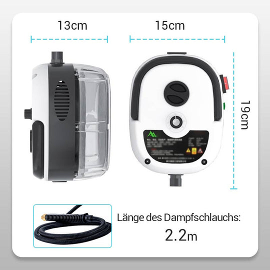 🔥Nouvelle vente chaude améliorée 2025🔥Machine de nettoyage à vapeur portative haute température de 2 500 W