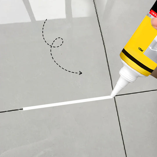 🏠 KAUFE 2, ERHALTE 1 GRATIS! ⛏️ Weiße Dichtungsmasse Multifunktion – Wasserdicht, Schimmelresistent &amp; Mit Abzieher 🧱
