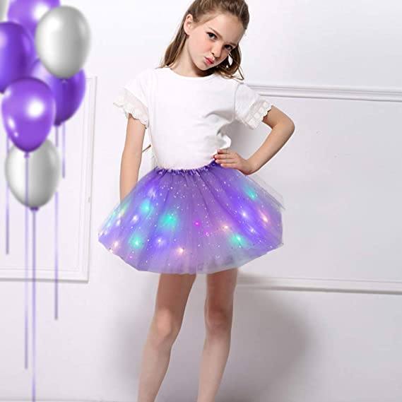 💕Het rea 49% rabatt🌸✨Magisk &amp; glödande LED-kjol med tutu✨
