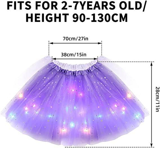 💕Het rea 49% rabatt🌸✨Magisk &amp; glödande LED-kjol med tutu✨