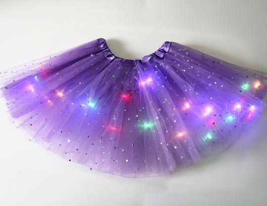 💕Het rea 49% rabatt🌸✨Magisk &amp; glödande LED-kjol med tutu✨