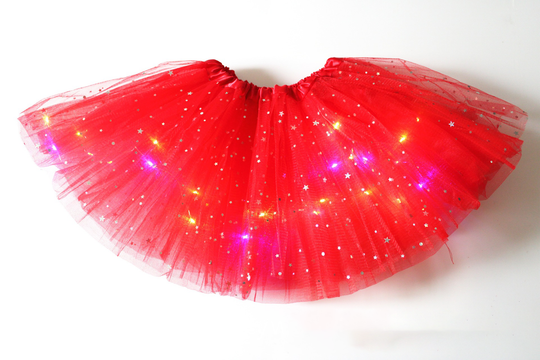 💕Het rea 49% rabatt🌸✨Magisk &amp; glödande LED-kjol med tutu✨