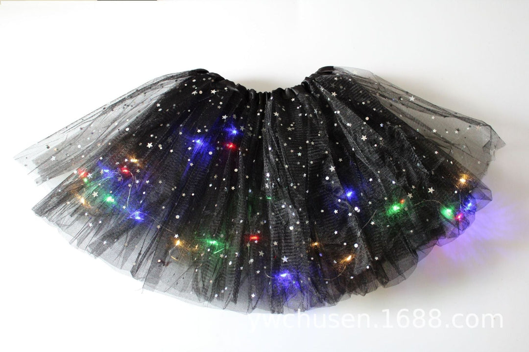 💕Het rea 49% rabatt🌸✨Magisk &amp; glödande LED-kjol med tutu✨
