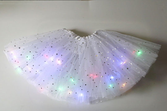 💕Het rea 49% rabatt🌸✨Magisk &amp; glödande LED-kjol med tutu✨