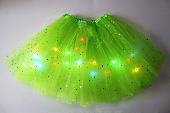 💕Het rea 49% rabatt🌸✨Magisk &amp; glödande LED-kjol med tutu✨