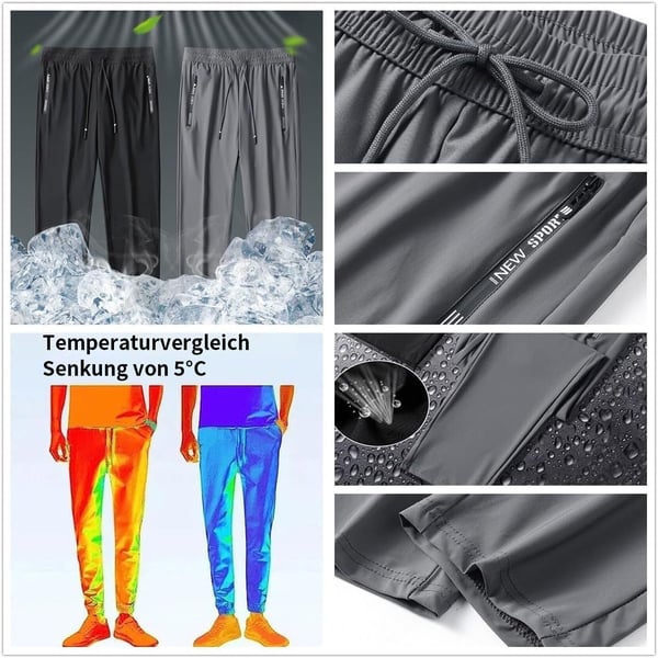 🔥LETZTER TAG 50 % RABATT🔥Sommer Herren Eis Seide Sporthose