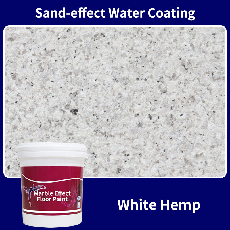 High Gloss Marble Effect Epoxy Floor Coating - Scratch Resistant, Water Based, DIY