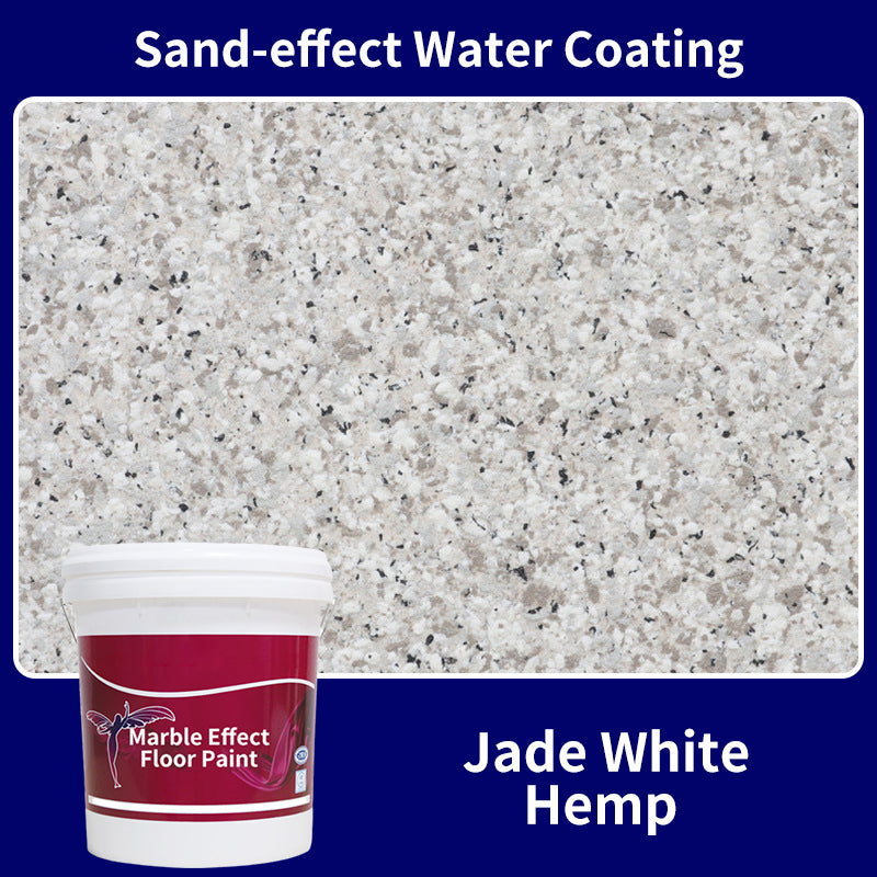 High Gloss Marble Effect Epoxy Floor Coating - Scratch Resistant, Water Based, DIY
