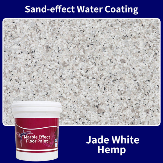 High Gloss Marble Effect Epoxy Floor Coating - Scratch Resistant, Water Based, DIY
