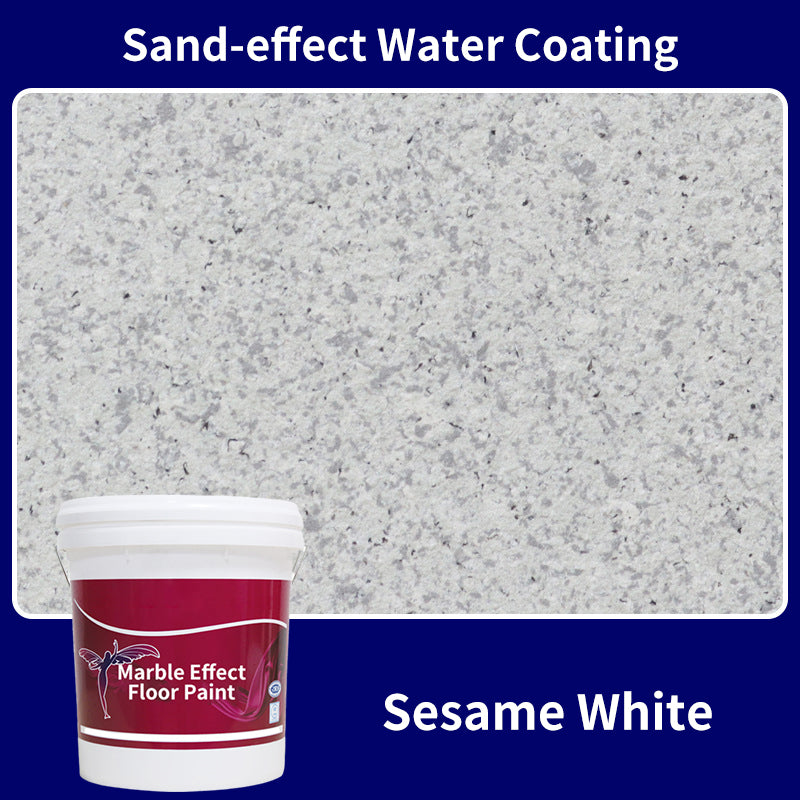 High Gloss Marble Effect Epoxy Floor Coating - Scratch Resistant, Water Based, DIY