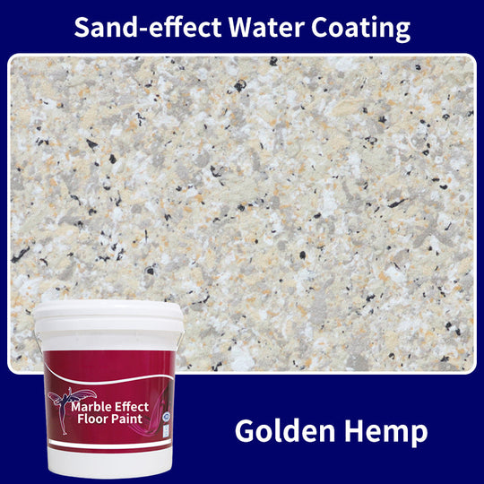 High Gloss Marble Effect Epoxy Floor Coating - Scratch Resistant, Water Based, DIY