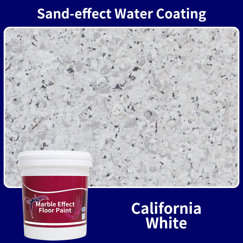 High Gloss Marble Effect Epoxy Floor Coating - Scratch Resistant, Water Based, DIY
