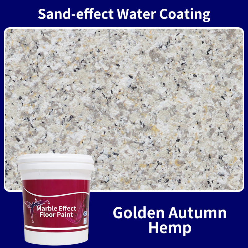 High Gloss Marble Effect Epoxy Floor Coating - Scratch Resistant, Water Based, DIY