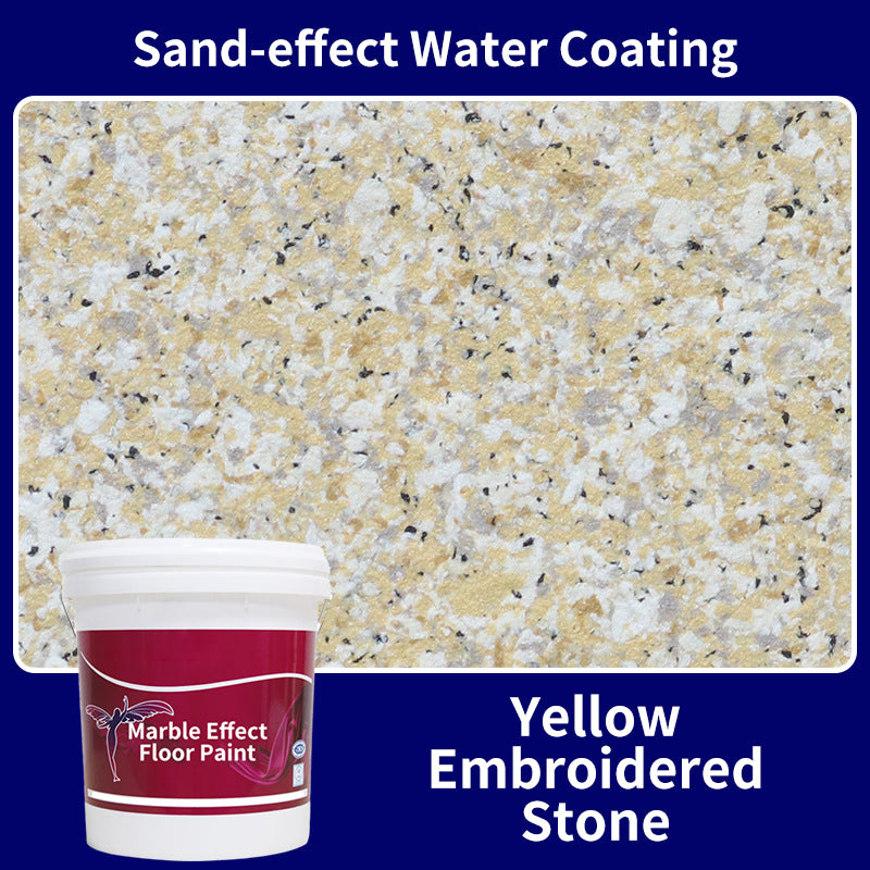High Gloss Marble Effect Epoxy Floor Coating - Scratch Resistant, Water Based, DIY
