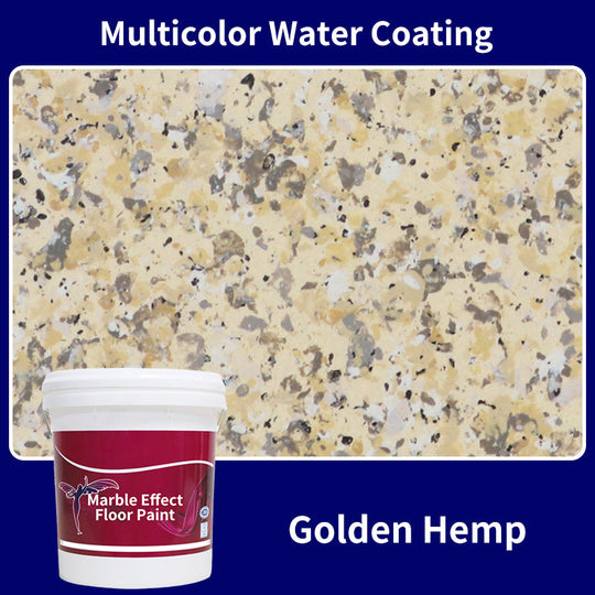 High Gloss Marble Effect Epoxy Floor Coating - Scratch Resistant, Water Based, DIY