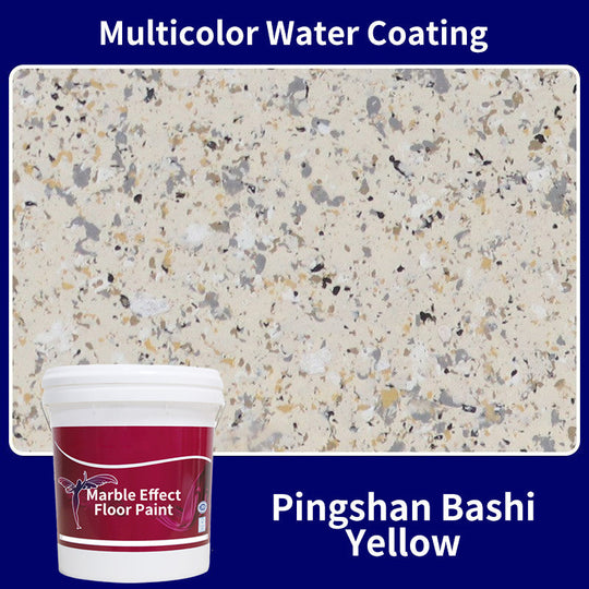 High Gloss Marble Effect Epoxy Floor Coating - Scratch Resistant, Water Based, DIY