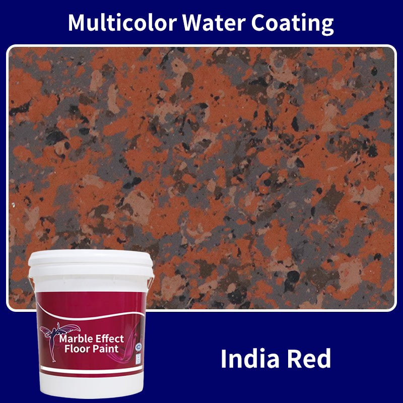High Gloss Marble Effect Epoxy Floor Coating - Scratch Resistant, Water Based, DIY