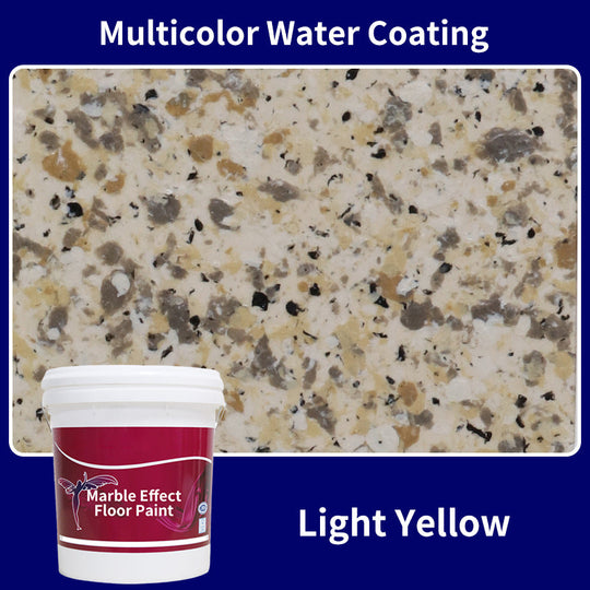 High Gloss Marble Effect Epoxy Floor Coating - Scratch Resistant, Water Based, DIY