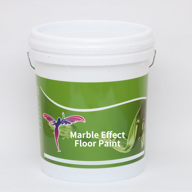 High Gloss Marble Effect Epoxy Floor Coating - Scratch Resistant, Water Based, DIY