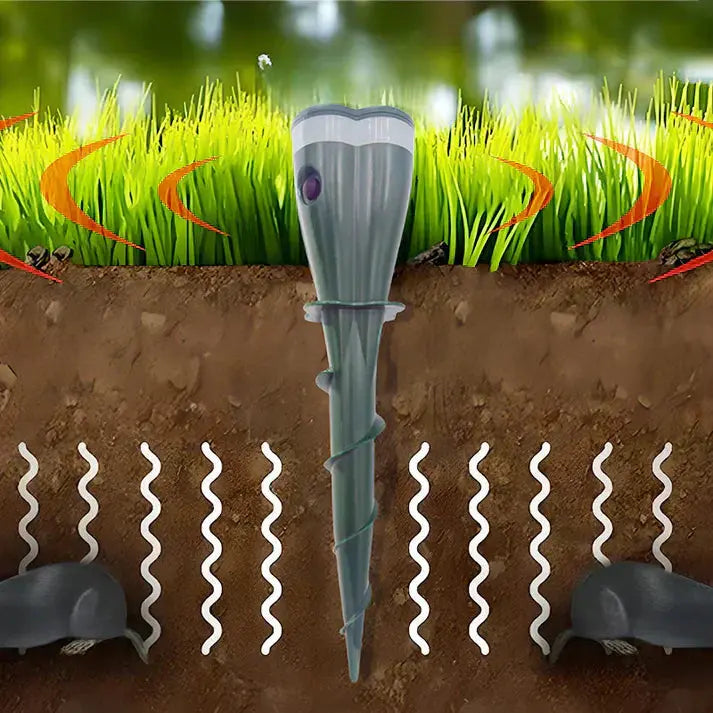 ⏰ 50 % RABATT – NUR NOCH 48 STUNDEN! ☀️💧 Wasserdichter Maulwurfsabwehr – solarbetrieben! 🐭🚫