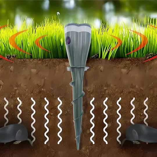 ⏰ 50 % RABATT – NUR NOCH 48 STUNDEN! ☀️💧 Wasserdichter Maulwurfsabwehr – solarbetrieben! 🐭🚫