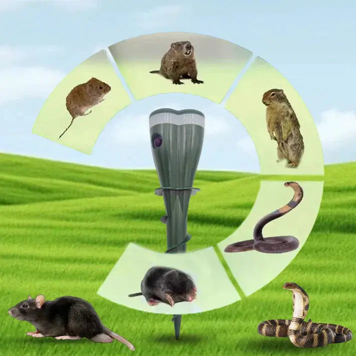 ⏰ 50 % RABATT – NUR NOCH 48 STUNDEN! ☀️💧 Wasserdichter Maulwurfsabwehr – solarbetrieben! 🐭🚫