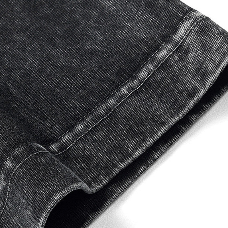 Lockeres einfarbiges Kurzarm-Oberteil im Vintage-Stil