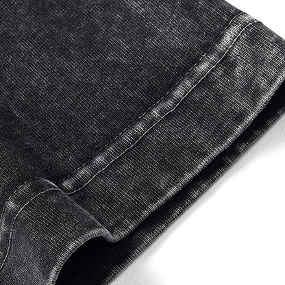 Lockeres einfarbiges Kurzarm-Oberteil im Vintage-Stil