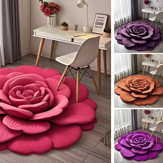 🔥2025 Neues Produkt 🌸 Floral Plüsch &amp; Kieselgur Bodenmatte