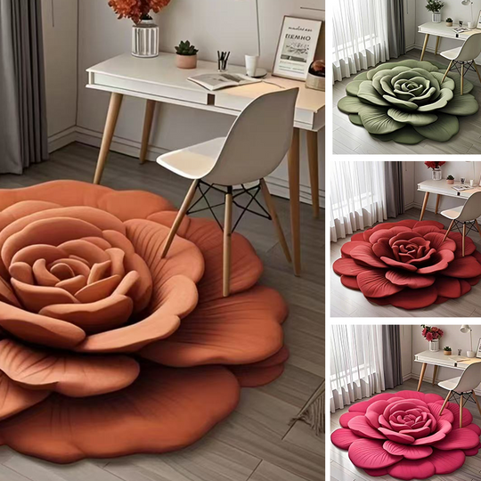 🔥2025 Neues Produkt 🌸 Floral Plüsch &amp; Kieselgur Bodenmatte